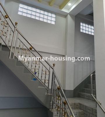 ミャンマー不動産 - 売り物件 - No.3308 - Newly built half and five storey house for sale in South Okkalapa! - stairs