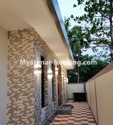 Myanmar real estate - for sale property - No.3309 - Lovely two storey house for residencial purpose for sale in South Okkalapa - right side view of the hosue