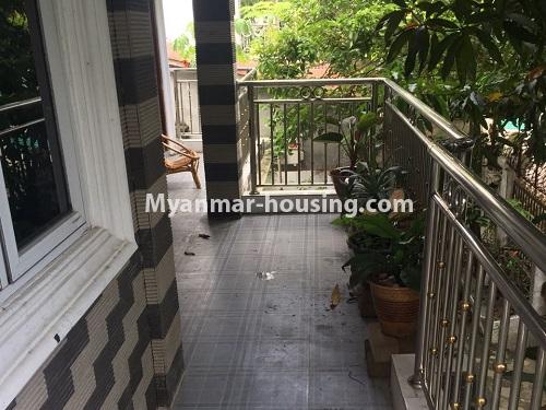 缅甸房地产 - 出售物件 - No.3319 - Decorated two storey landed house for sale in North Okkalapa! - upstairs balcony