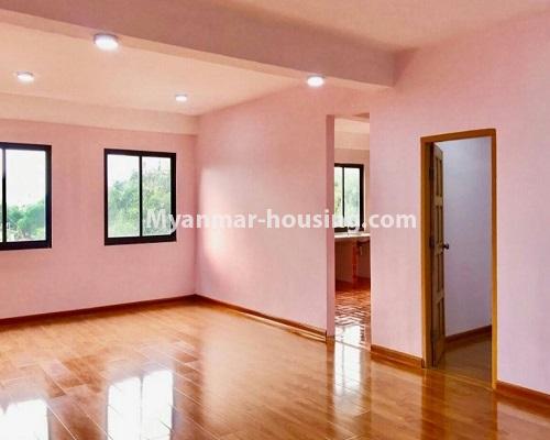 缅甸房地产 - 出售物件 - No.3322 - Maha Thu Khita Mini Condominium room for sale, in Insein! - living room, kitchen and master bedroom