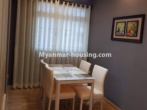 缅甸房地产 - 出售物件 - No.3324 - Ayar Chan Thar condominium room for sale in Dagon Seikkan! - dining area