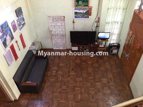 Myanmar real estate - for sale property - No.3328 - Two storey landed house in quiet and peaceful area for sale in Yankin! - Living room view