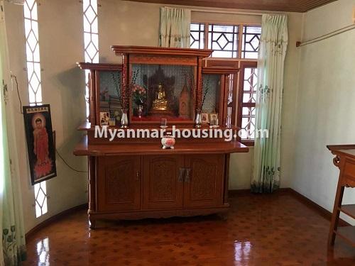 ミャンマー不動産 - 売り物件 - No.3328 - Two storey landed house in quiet and peaceful area for sale in Yankin! - prayer room