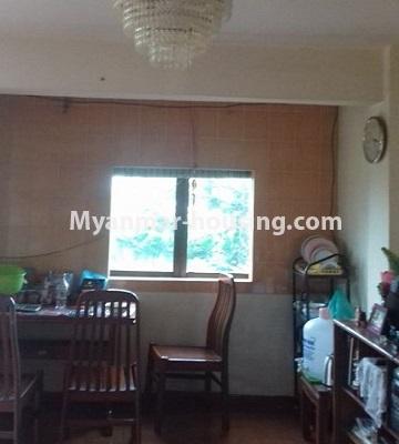 Myanmar real estate - for sale property - No.3333 - Large apartment for office option for sale in Botahatung! - kitchen view