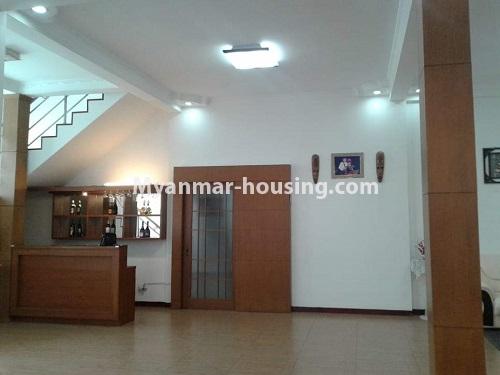 缅甸房地产 - 出售物件 - No.3335 - Three storey landed house for sale in Golden Valley, Bahan! - grond floor view