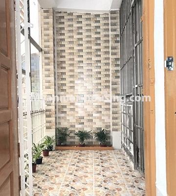 Myanmar real estate - for sale property - No.3337 - Decorated apartment room for sale near Gwa market, Sanchaung! - balcony view