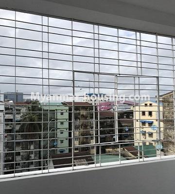Myanmar real estate - for sale property - No.3337 - Decorated apartment room for sale near Gwa market, Sanchaung! - outside view from balcony