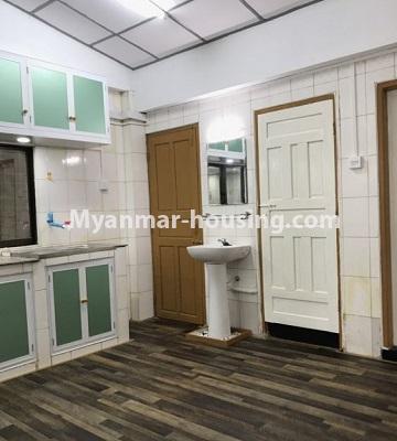 Myanmar real estate - for sale property - No.3337 - Decorated apartment room for sale near Gwa market, Sanchaung! - kitchen view