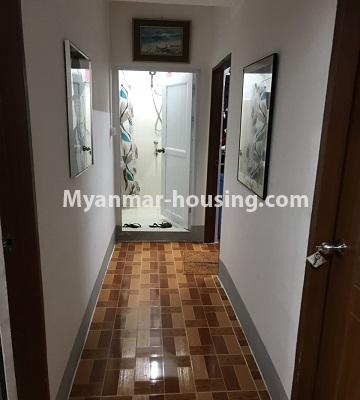 Myanmar real estate - for sale property - No.3338 - Two bedroom condominium room for sale in Botahtaung Time Square! - corridor