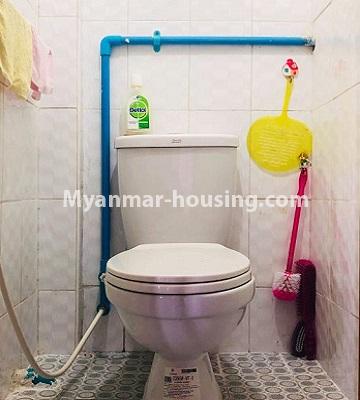 Myanmar real estate - for sale property - No.3343 - Top floor apartment room for sale in Pathein St. Sanchaung! - toilet