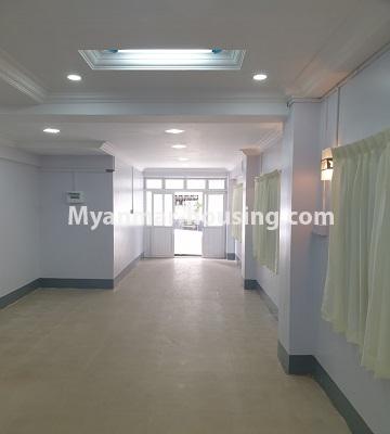 缅甸房地产 - 出售物件 - No.3348 - New Apartment Ground Floor with Full Mezzanine for Sale in Sanchaung! - ground floor view