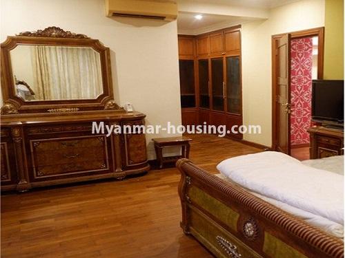 缅甸房地产 - 出售物件 - No.3356 - Mindama Condominium rooms for sale in Mayangone! - master bedroom view