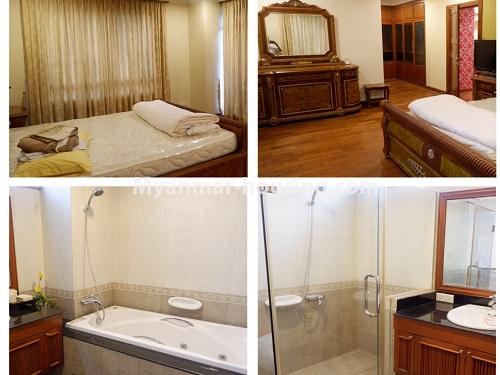 缅甸房地产 - 出售物件 - No.3356 - Mindama Condominium rooms for sale in Mayangone! - another view of master bedroom