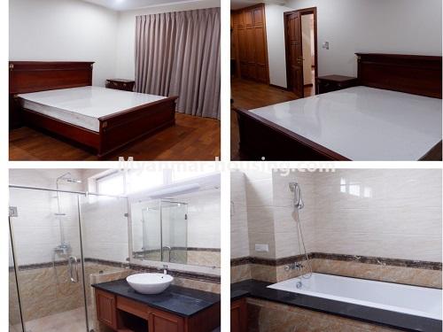 Myanmar real estate - for sale property - No.3356 - Mindama Condominium rooms for sale in Mayangone! - another single bedroom and bathrom view