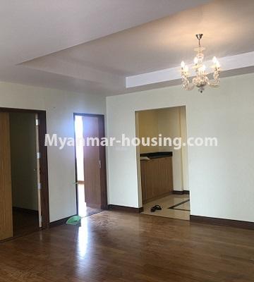 缅甸房地产 - 出售物件 - No.3357 - Decorated Golden Rose condominium room for sale in Ahlone! - another view of living room