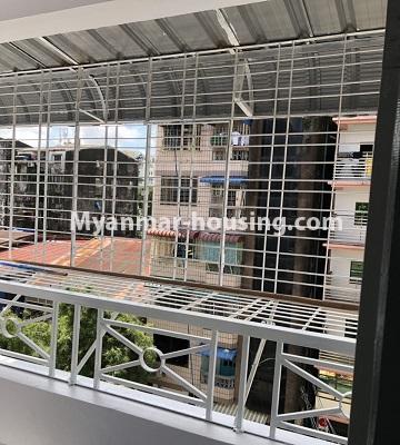 Myanmar real estate - for sale property - No.3358 - Decorated Apartment room for sale in Sanchaung! - balcony view