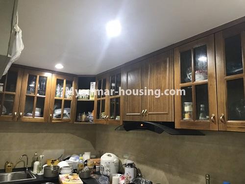 Myanmar real estate - for sale property - No.3359 - Two bedrooms Star City B Zone room for sale in Thanlyin! - kitchen view