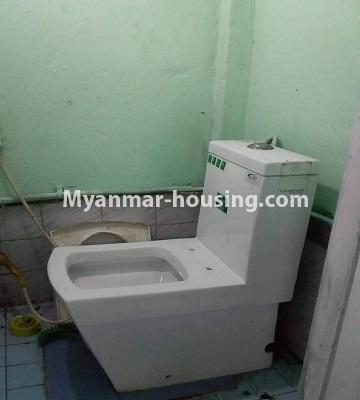 Myanmar real estate - for sale property - No.3361 - Apartment for sale near Kyauk Myaung Bus-top, Tarmway! - toilet view