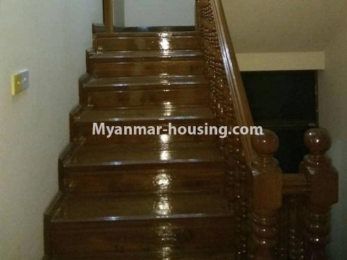 Myanmar real estate - for sale property - No.3362 - Six bedrooms landed house for sale in Ma Soe Yein Lane, Mayangone! - stair view