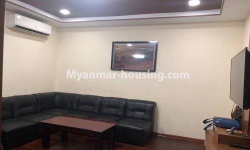Myanmar real estate - for sale property - No.3363 - Kan Yeik Thar Condo near Kan Daw Gyi Park for sale in Mingalar Taung Nyunt! - another view of living room