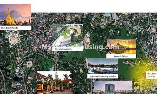 Myanmar real estate - for sale property - No.3363 - Kan Yeik Thar Condo near Kan Daw Gyi Park for sale in Mingalar Taung Nyunt! - location map view