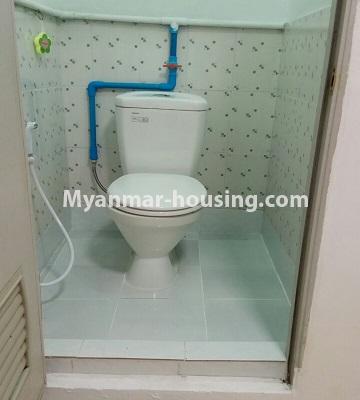 Myanmar real estate - for sale property - No.3364 - Decorated first floor apartment room for sale in Hlaing! - toilet view