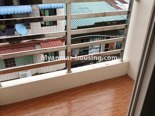 Myanmar real estate - for sale property - No.3365 - Decorated Mini Condominium for sale in Sanchaung! - balcony view