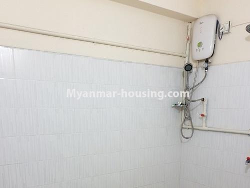 Myanmar real estate - for sale property - No.3365 - Decorated Mini Condominium for sale in Sanchaung! - master bedroom bathroom view