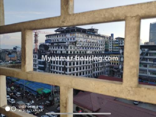 ミャンマー不動産 - 売り物件 - No.3368 - Decorated condominium room for sale in Tarmway Set Yone Street! - outside view from balcony