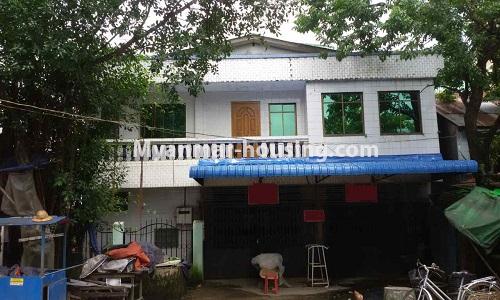 缅甸房地产 - 出售物件 - No.3370 - Newly built two storey landed house for sale in South Okkalapa! - front view of the house