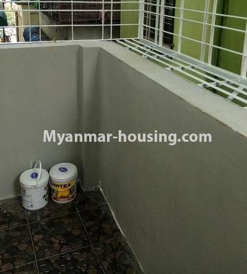 Myanmar real estate - for sale property - No.3372 - First floor glass room apartment for sale in Mayangone! - balcony view