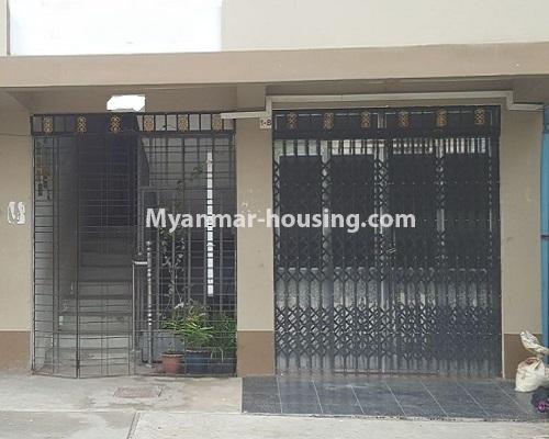 缅甸房地产 - 出售物件 - No.3373 - Ground floor for sale near Tharketa Capital! - front side view