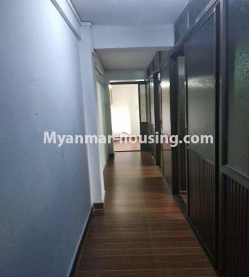 Myanmar real estate - for sale property - No.3376 - Second floor apartment room for rent on lower Kyeemyintdaing! - corridor
