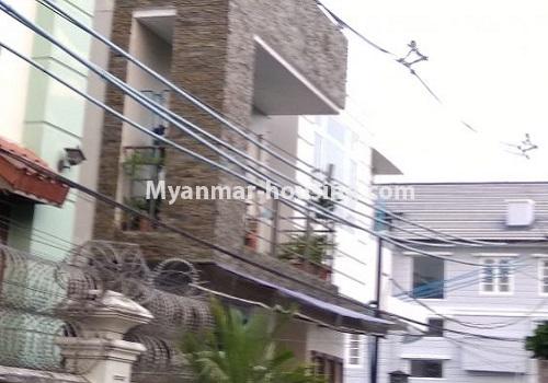 Myanmar real estate - for sale property - No.3377 - Decorated three storey landed house for sale in Chaw Twin Gone Parami Avenue, Yankin! - building view