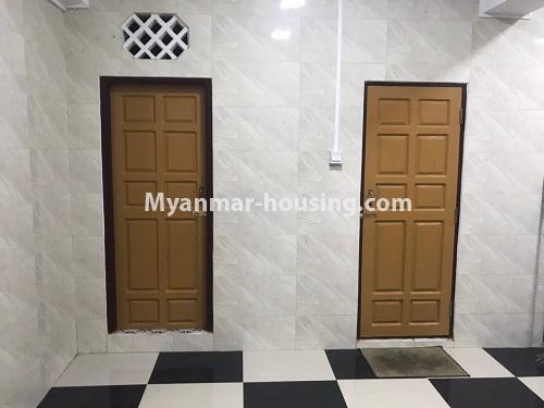 Myanmar real estate - for sale property - No.3378 - Shwe U Daung Min Condominium room for sale in Botahtaung! - common bathroom and toilet