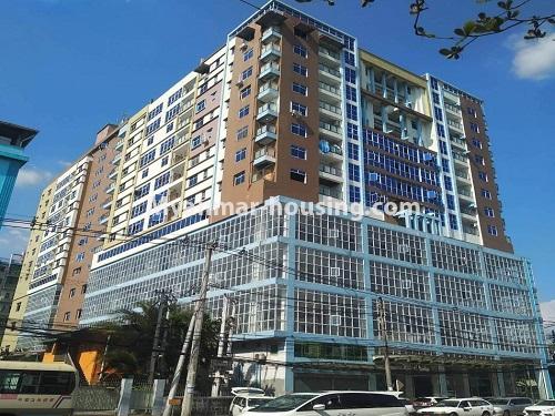 ミャンマー不動産 - 売り物件 - No.3383 - Newly built condominium room for sale on Laydaungkan Road, Than Gann Gyun! - building view