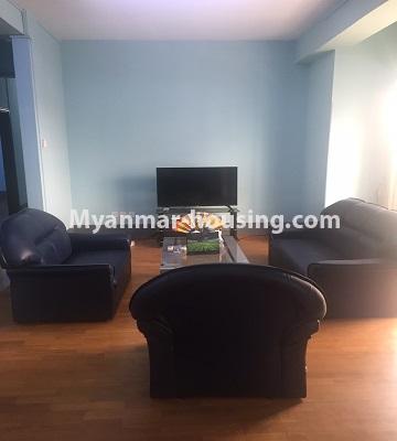 Myanmar real estate - for sale property - No.3384 - Nice condominium room for sale on New University Avenue Road, Bahan! - living room view