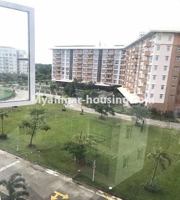 Myanmar real estate - for sale property - No.3390 - Decorated three bedroom Star City Condo room with furniture for sale in Thanlyin! - outside view from balcony