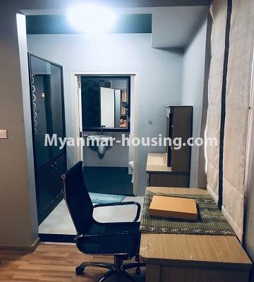 Myanmar real estate - for sale property - No.3390 - Decorated three bedroom Star City Condo room with furniture for sale in Thanlyin! - master bathroom view