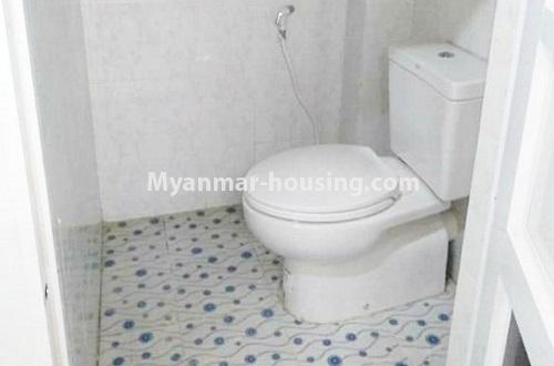 Myanmar real estate - for sale property - No.3392 - Lower level apartment for sale in South Okkalapa! - toilet view