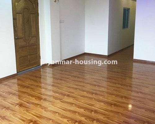 Myanmar real estate - for sale property - No.3393 - Well-decorated condominium room for sale in South Okkalapa! - living room view