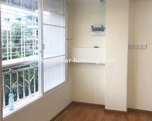 Myanmar real estate - for sale property - No.3393 - Well-decorated condominium room for sale in South Okkalapa! - front side view