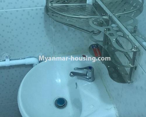 缅甸房地产 - 出售物件 - No.3393 - Well-decorated condominium room for sale in South Okkalapa! - bathroom room view