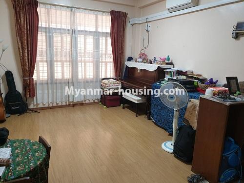 Myanmar real estate - for sale property - No.3395 - Three bedroom Cherry Condominium room for sale in South Okkalapa! - living room view