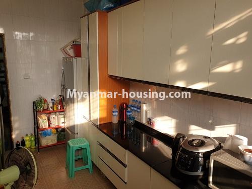Myanmar real estate - for sale property - No.3395 - Three bedroom Cherry Condominium room for sale in South Okkalapa! - another view of kitchen