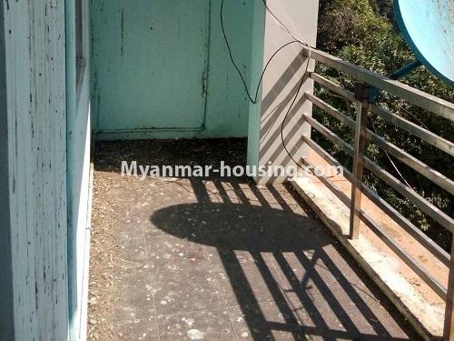 Myanmar real estate - for sale property - No.3402 - First floor hall type room for sale in Hlaing! - balcony view