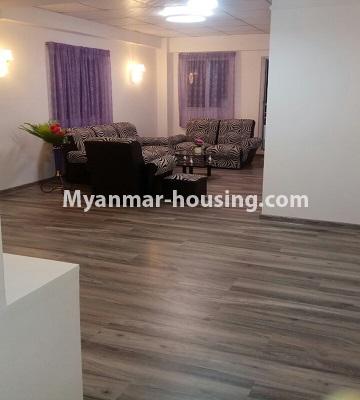 缅甸房地产 - 出售物件 - No.3404 - Decorated one bedroom apartment for sale in North Okkalapa! - anothr view of living room
