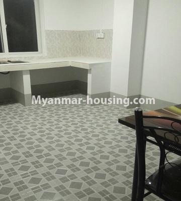 ミャンマー不動産 - 売り物件 - No.3404 - Decorated one bedroom apartment for sale in North Okkalapa! - kitchen view