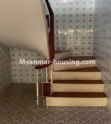 Myanmar real estate - for sale property - No.3407 - Landed house for sale in quiet location, Kamaryut! - stairs view