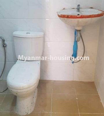 Myanmar real estate - for sale property - No.3409 - New condominium room for sale on Htan Ta Pin road, Kamaryut! - toilet view